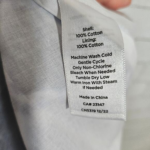 Talbots Blue and White One Shoulder Maxi Dress - Picture 10 of 10